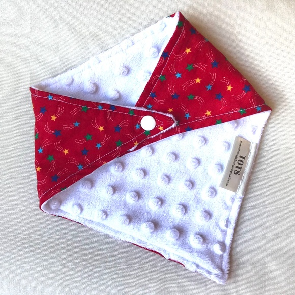 Baby Bandana with Minky-fleece Backing - Picture 4 of 5